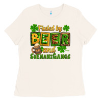 Bone St. Patrick's Fueled by beer and shenanigangs Ladies Tee - OliviaCreatesArt