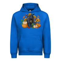 Cobalt Fall black angus Urban Hoodie - RanaPortraitStore