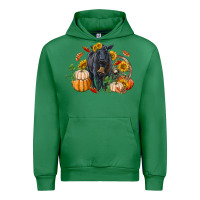 Emerald Fall black angus Urban Hoodie - RanaPortraitStore