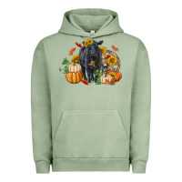 Pigment Oil Green Fall black angus Urban Hoodie - RanaPortraitStore