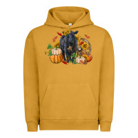 Pigment Peanut Butter Fall black angus Urban Hoodie - RanaPortraitStore