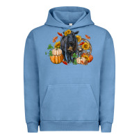 Pigment Pebble Blue Fall black angus Urban Hoodie - RanaPortraitStore