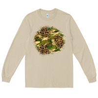 Mushroom camouflage and leopard patch  2 Long Sleeve Tee - BundleAndBundleShop