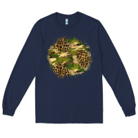 Navy camouflage and leopard patch  2 Long Sleeve Tee - BundleAndBundleShop