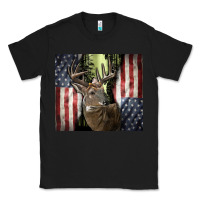 Black usa deer hunting woods Classic Tee - CowGirlArtShop