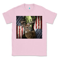 Bubblegum Pink usa deer hunting woods Classic Tee - CowGirlArtShop