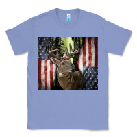 Colony Blue usa deer hunting woods Classic Tee - CowGirlArtShop