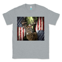 Heather Grey usa deer hunting woods Classic Tee - CowGirlArtShop