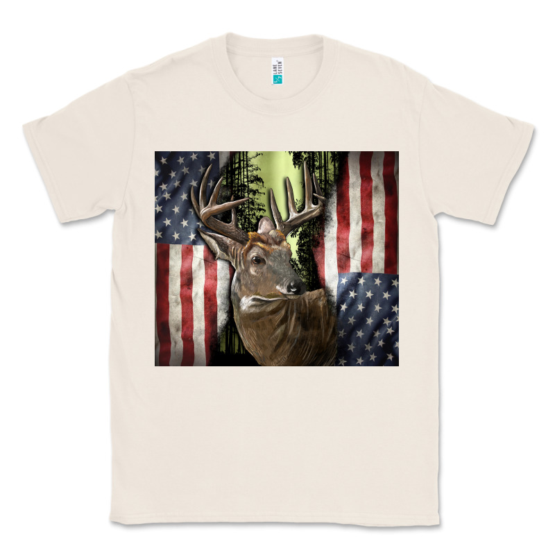 Usa Deer Hunting Woods Classic Tee by CowGirlArtShop | Teevron
