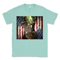 Seafoam usa deer hunting woods Classic Tee - CowGirlArtShop