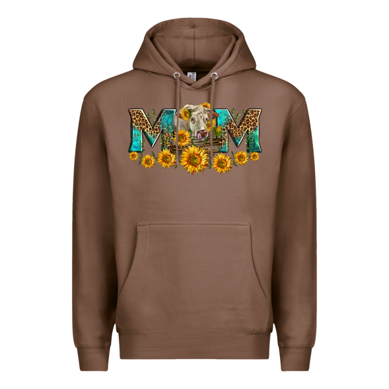 Charolais Cow Mom Premium Hoodie by LillyAllenDesigns | Teevron