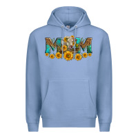 Colony Blue charolais cow mom Premium Hoodie - LillyAllenDesigns