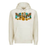 Oatmeal Heather charolais cow mom Premium Hoodie - LillyAllenDesigns