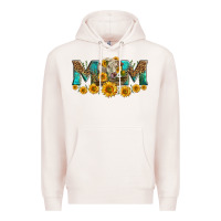 Pale Pink charolais cow mom Premium Hoodie - LillyAllenDesigns