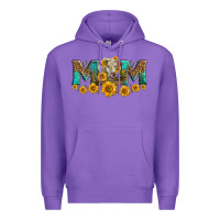 Purple charolais cow mom Premium Hoodie - LillyAllenDesigns