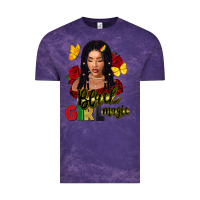 Cloud Purple black girl magic Vintage Tee - FaDigitalArtStudio