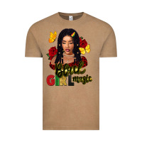 Vintage Coffee black girl magic Vintage Tee - FaDigitalArtStudio