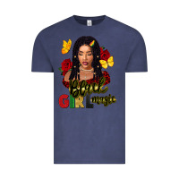 Vintage Denim black girl magic Vintage Tee - FaDigitalArtStudio