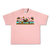 Salmon western pug dogs Urban Heavy Tee - Jasminsmagicworld