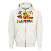 Mamita And Sombrero With Lime Flowers Zipper Hoodie | Teevron