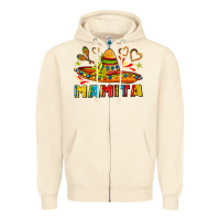 Sandshell mamita and sombrero with lime flowers Zipper Hoodie - AdoDesignShop