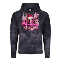 Cloud Black pink merry christmas Vintage Hoodie - FaDigitalArtStudio