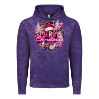 Cloud Purple pink merry christmas Vintage Hoodie - FaDigitalArtStudio