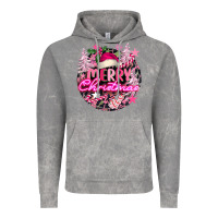 Cloud Rock pink merry christmas Vintage Hoodie - FaDigitalArtStudio