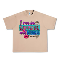 Burro I run on caffeine and kisses Urban Heavy Tee - FaDigitalArtStudio