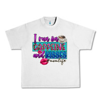 Lunar Rock I run on caffeine and kisses Urban Heavy Tee - FaDigitalArtStudio