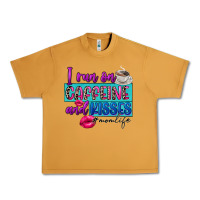 Peanut Butter I run on caffeine and kisses Urban Heavy Tee - FaDigitalArtStudio