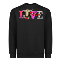 Black love with holstein cow Heavyweight Sweatshirt - AdoDesignShop