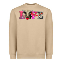 Mushroom love with holstein cow Heavyweight Sweatshirt - AdoDesignShop