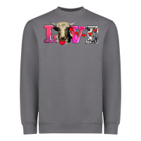 Storm love with holstein cow Heavyweight Sweatshirt - AdoDesignShop