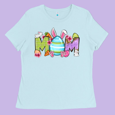 Easter Mom Ladies Tee Designed By Oliviacreatesart