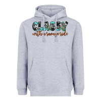 Heather Grey classy with a savage side Heavyweight Hoodie - JahusDesignShop