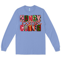 Colony Blue Candy Cane Cutie Long Sleeve Tee - FaDigitalArtStudio