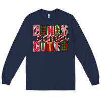 Navy Candy Cane Cutie Long Sleeve Tee - FaDigitalArtStudio