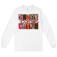 White Candy Cane Cutie Long Sleeve Tee - FaDigitalArtStudio
