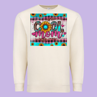 Cool Mom Premium Sweatshirt Designed By Jahusdesignshop