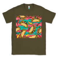 Army Green mexican taco paper glitter leopard wooden Classic Tee - Artiststas