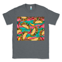 Charcoal Heather mexican taco paper glitter leopard wooden Classic Tee - Artiststas