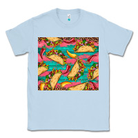 Dusty Blue mexican taco paper glitter leopard wooden Classic Tee - Artiststas