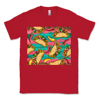 Red mexican taco paper glitter leopard wooden Classic Tee - Artiststas