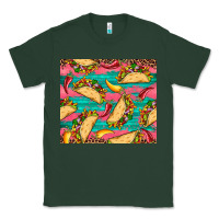 Mexican Taco Paper Glitter Leopard Wooden Classic Tee | Teevron