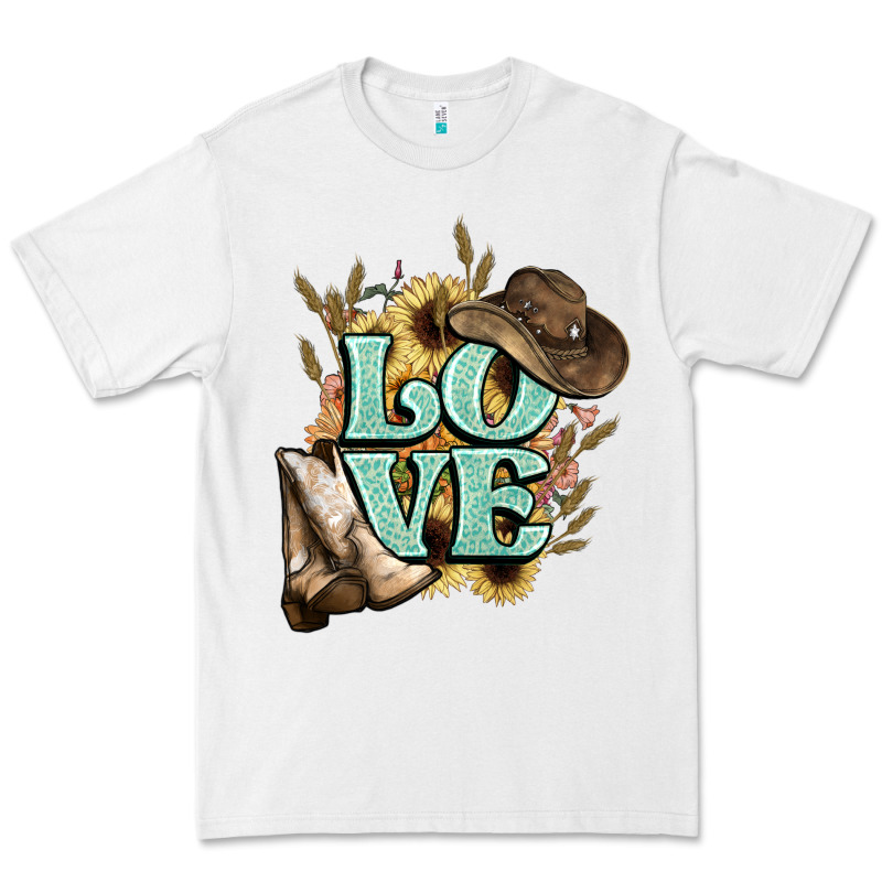 Love Boots Hat Western Cowboy Premium Tee by HowdyJamesFarm | Teevron