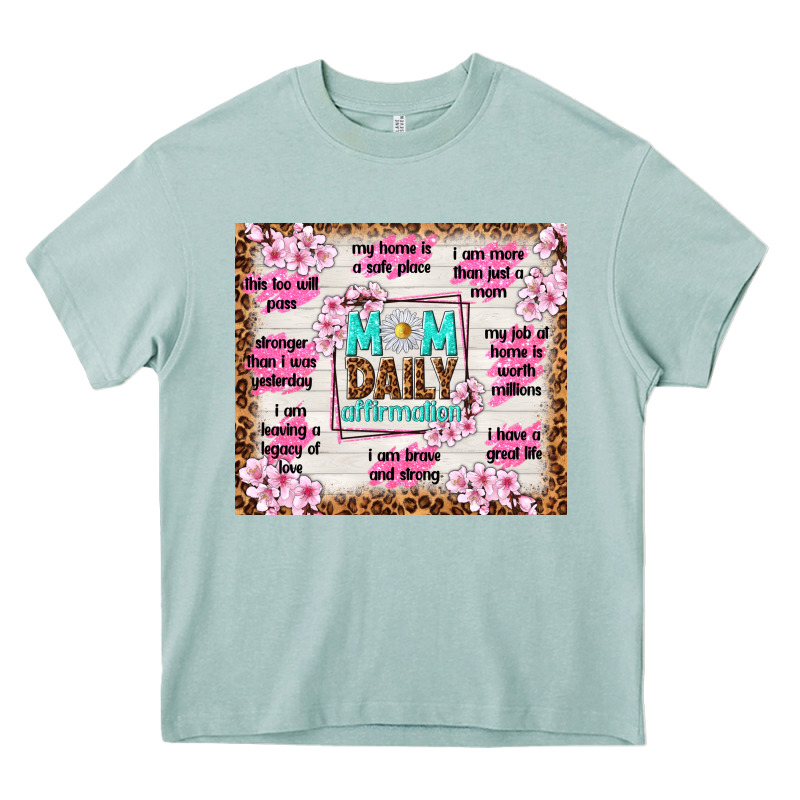 Mom Daily Affirmation Heavy Core Tee by TumblerDesignByShophia | Teevron