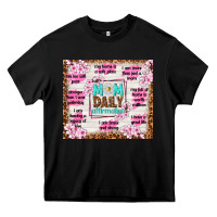 Black mom daily affirmation Heavy Core Tee - TumblerDesignByShophia