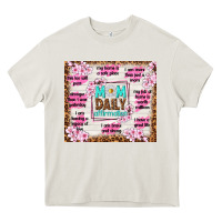Cream mom daily affirmation Heavy Core Tee - TumblerDesignByShophia