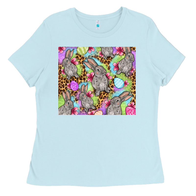 Easter Bunnys Eggs Ladies Tee by OliviaCreatesArt | Teevron